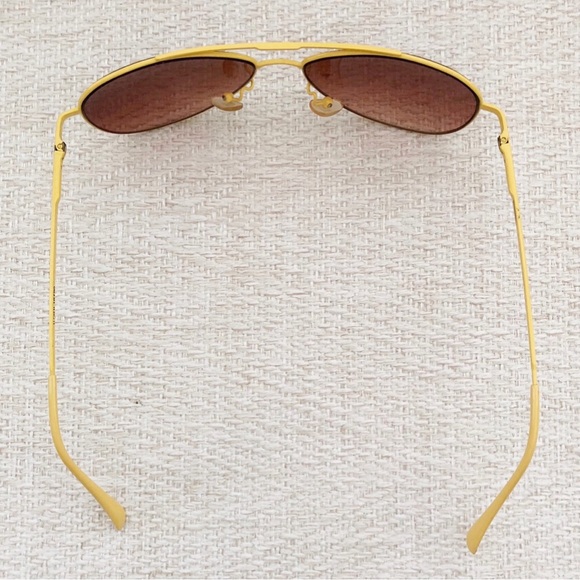 Yellow Aviator Sunglasses - Picture 2 of 2